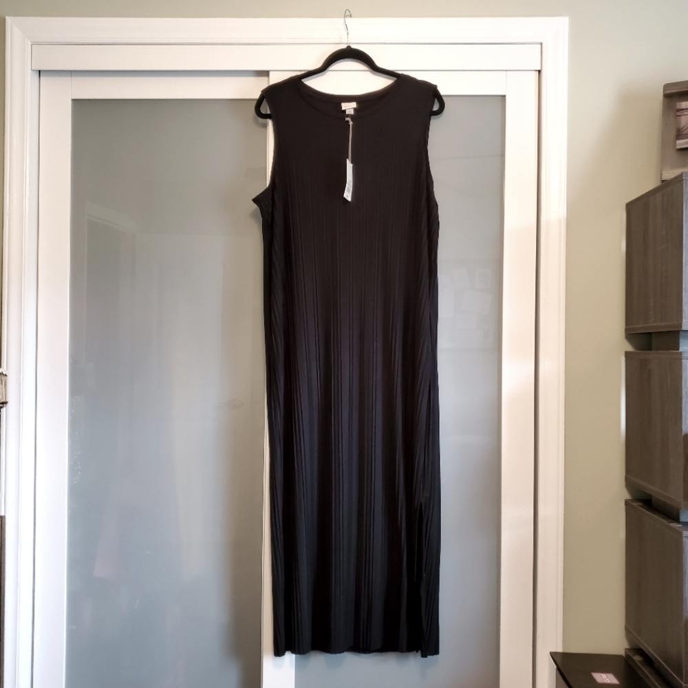 NWT - A New Day Black Knit Sleeveless Dress - Large
